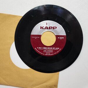 Jane Morgan – If Only...& To Love And Be Loved Vintage 45RPM Vinyl RARE DISC